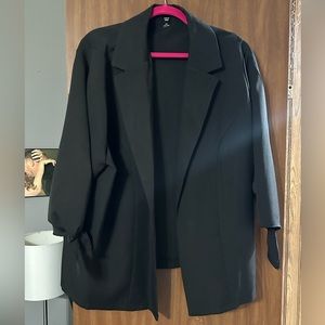 Shein plus size black blazer